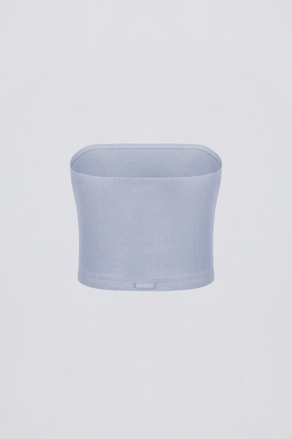 Brushed Jersey Bandeau Top in Soft Blue