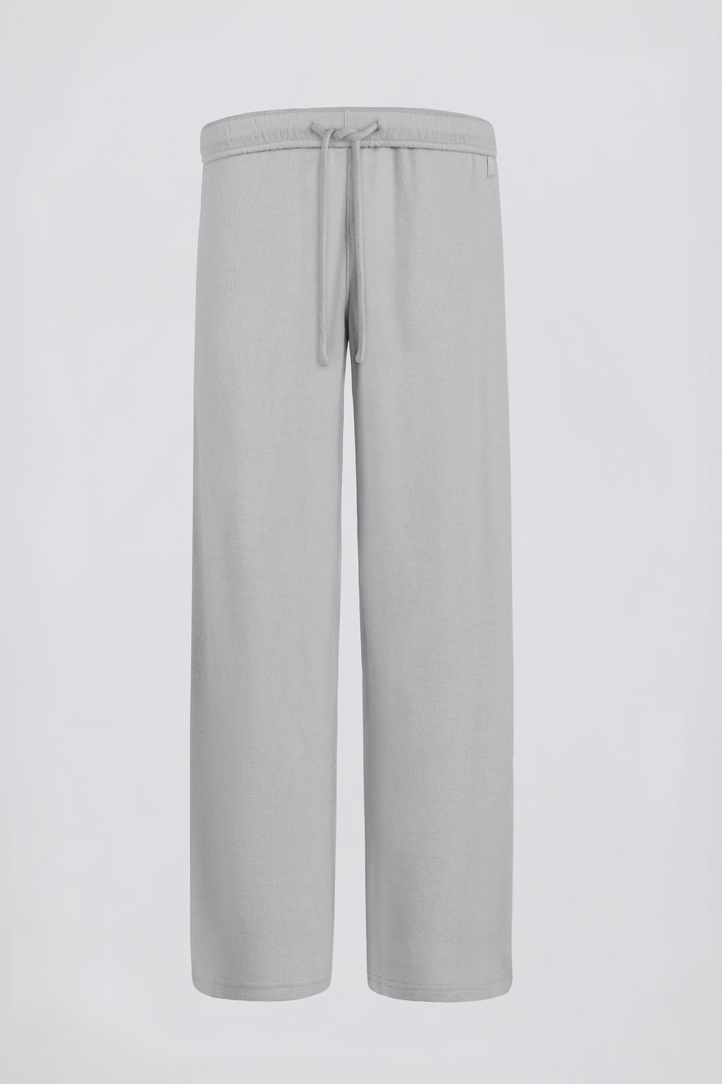 Petite Brushed Jersey Wide-Leg Joggers in Fog Grey