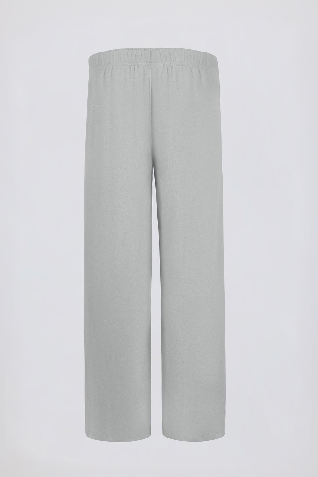 Petite Brushed Jersey Wide-Leg Joggers in Fog Grey
