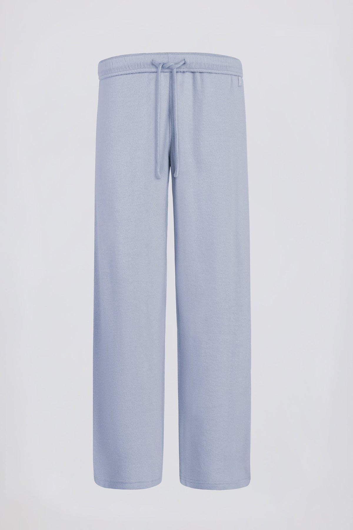Petite Brushed Jersey Wide-Leg Joggers in Soft Blue