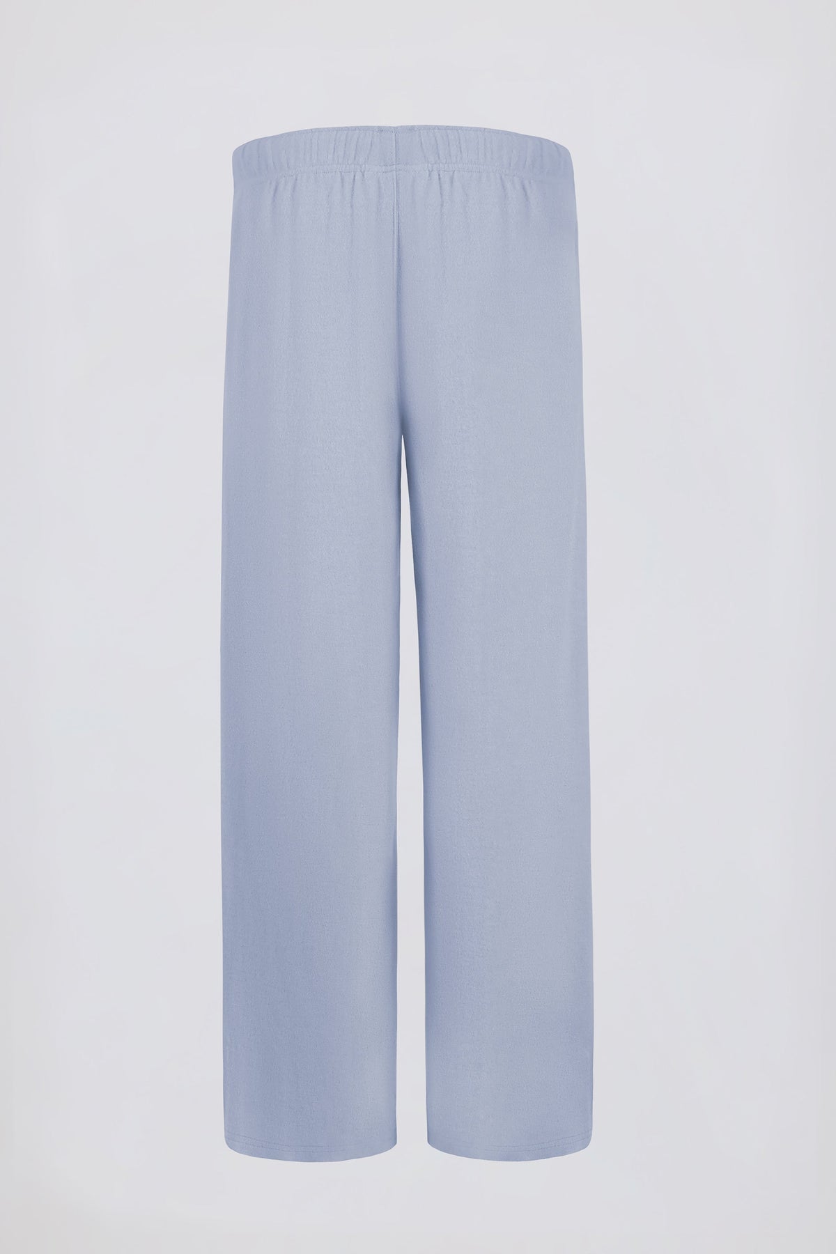 Petite Brushed Jersey Wide-Leg Joggers in Soft Blue