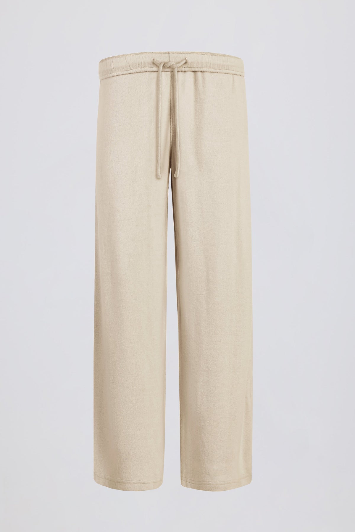Tall Brushed Jersey Wide-Leg Joggers in Ecru