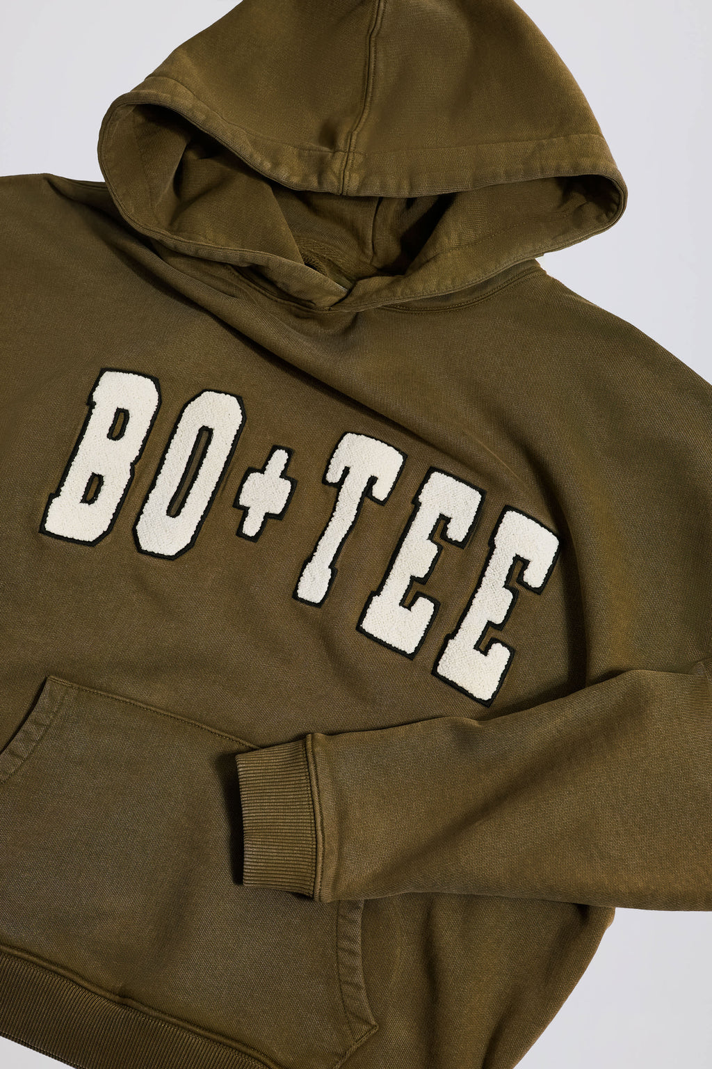 Acid Wash Oversized Hoodie in Dark Green