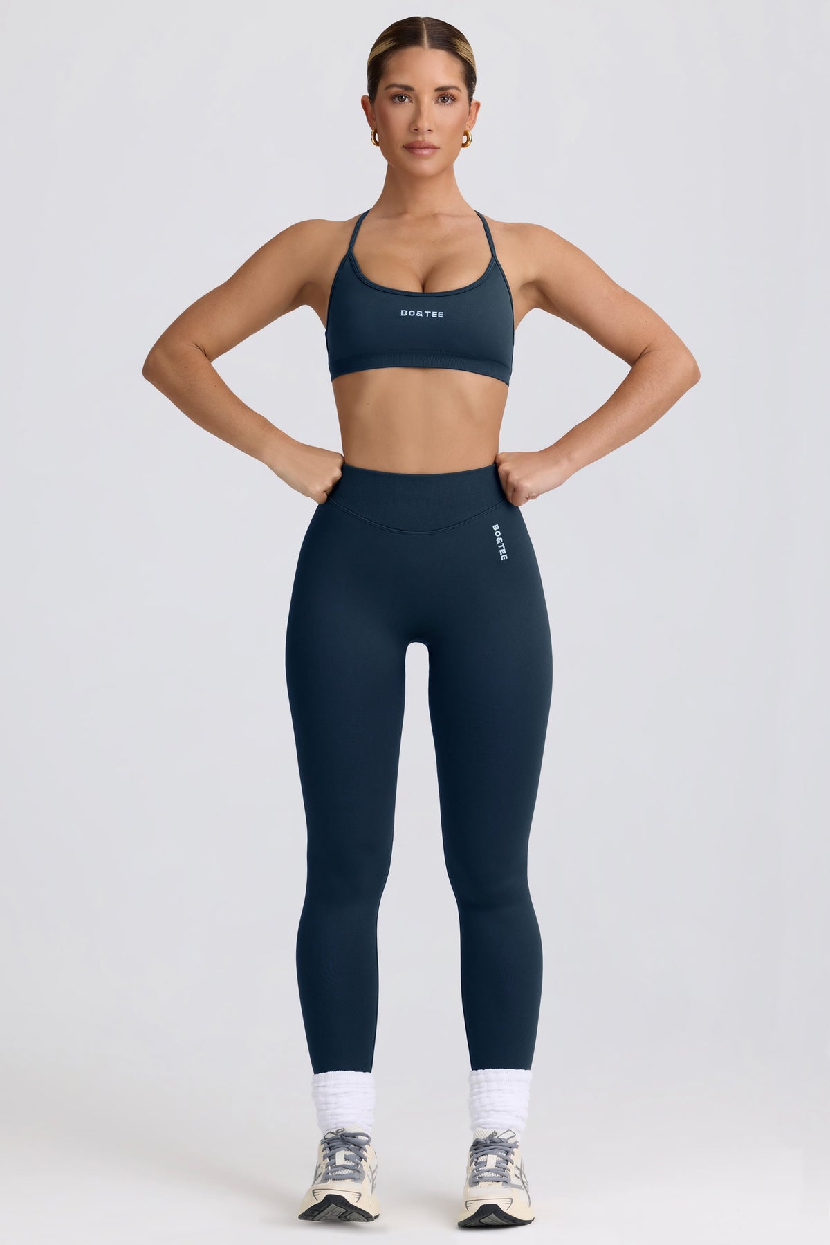 Super Sculpt Seamless Backless Sports Bra in Blue